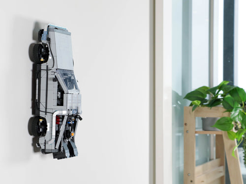 Bracket wall mount display for LEGO® set 10300 BTTF Time Machine